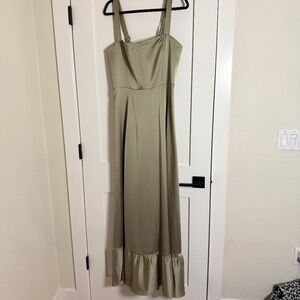 Show Me Your Mumu Clarissa Corset Dress Sage Green Maxi
